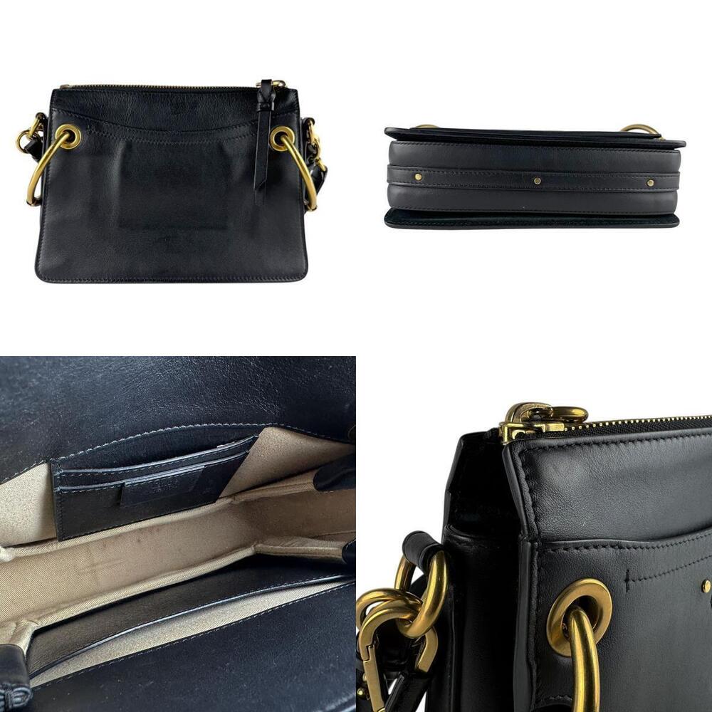 Chloe Roy Shoulder Bag Leather Black - Picture 3 of 5